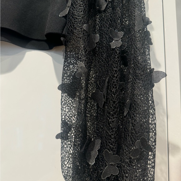 Free People flutter butterfly black top. NWT - Picture 3 of 5